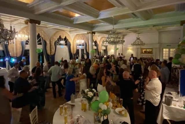 Friends and family of Julie Erridge at her celebration of life event at the Queens, Southsea.