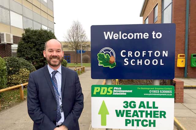 Crofton School's headteacher, Simon Harrison. Picture: Loughlan Campbell