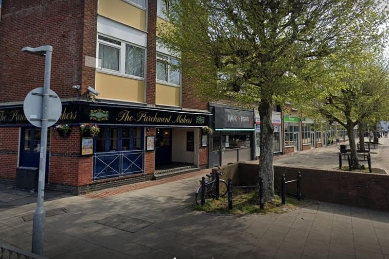 The Parchment Makers in Park Road North, Havant, has a pint of Carling for £3.43