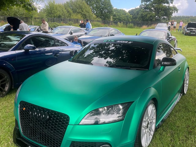 Cars on display at Simply Audi