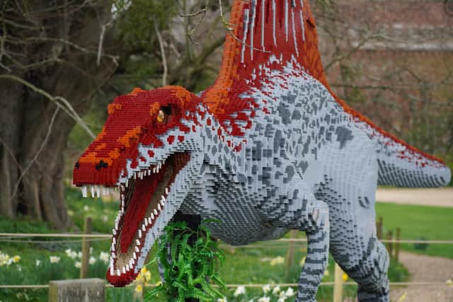 BRICKOSAURS! Evolution has opened at Marwell Zoo, showcasing 55 prehistoric creatures made from over two million to bricks. Picture: Marwell Zoo.
