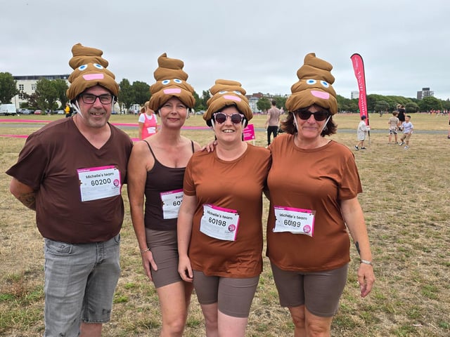 This team wanted people to raise awareness of bowel cancer.