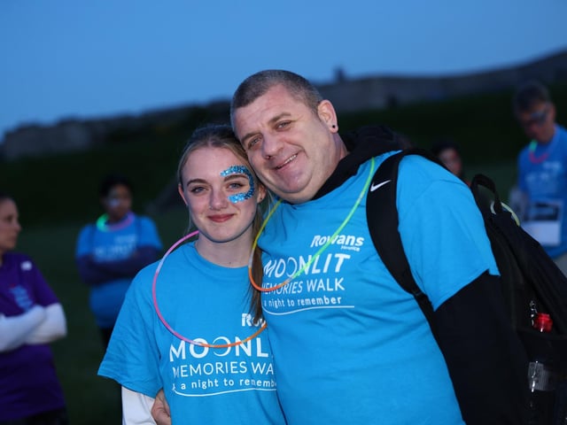 Pictured is (L-R) Rosa Slydell and Dad Gary Slydell.