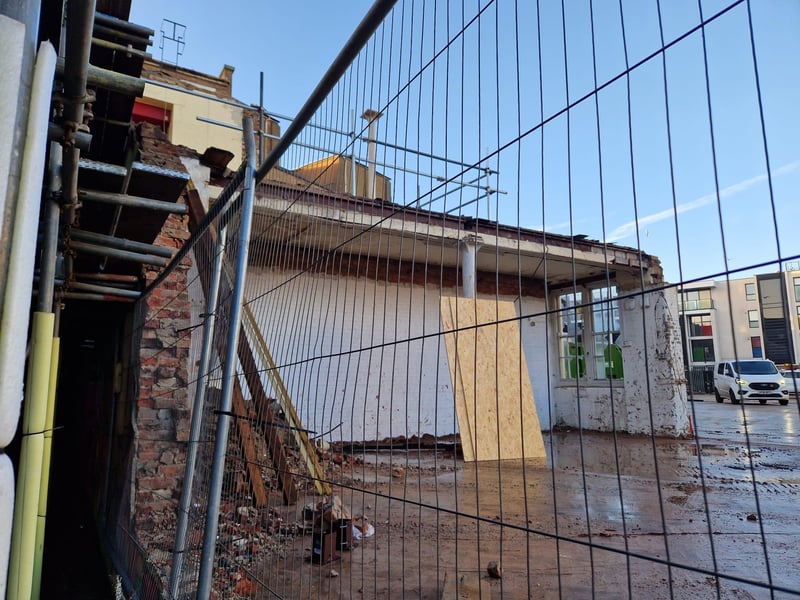 Work is underway at the former site of Debenhams in Palmerston Road, Southsea.