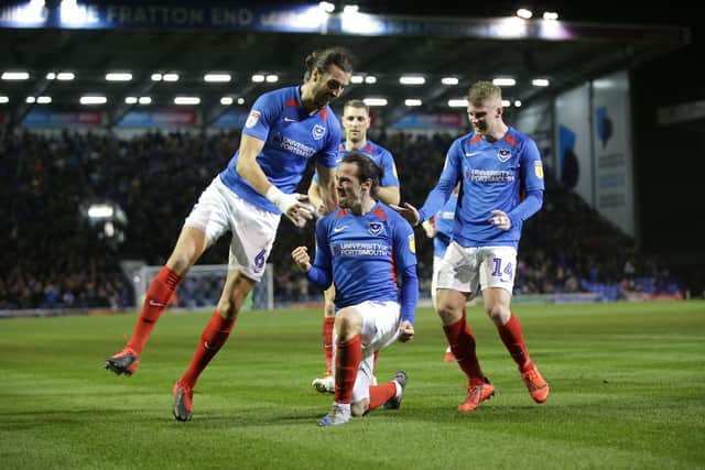 Pompey v Rochdale in League One from Fratton Park