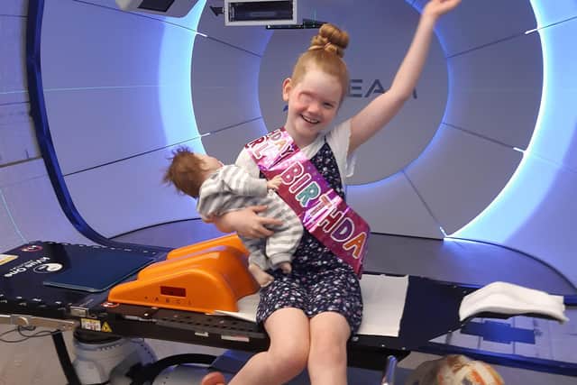 Elizabeth Rooney celebrated her birthday whilst undergoing proton beam therapy in 2020