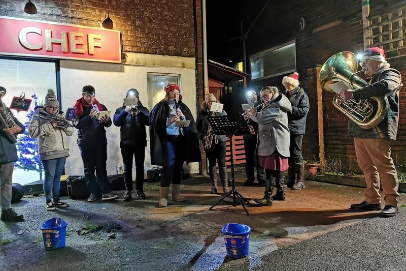 Horndean Brass Band perform at the Clanfield Christmas late night shopping on Wednesday, December 14