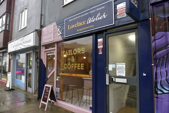 This Southsea shop combines two businesses under one roof and is run by husband and wife duo Luke and April Lovelace. Sweet Tooth is a cafe at the front while Lovelace Atelier is a tailor operating in the back of the premises.
Picture: Sarah Standing