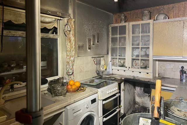 The fire broke out in Halsey Close, Gosport. Picture: Hampshire and Isle of Wight Fire and Rescue Service