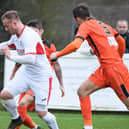 Horndean striker Connor Duffin starts a two-game suspension for the trip to Shaftesbury. Picture: Keith Woodland (211219-75)