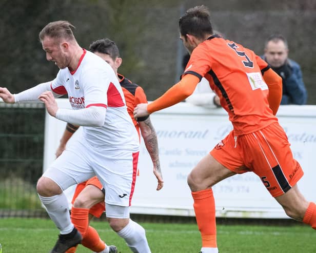 Horndean striker Connor Duffin starts a two-game suspension for the trip to Shaftesbury. Picture: Keith Woodland (211219-75)