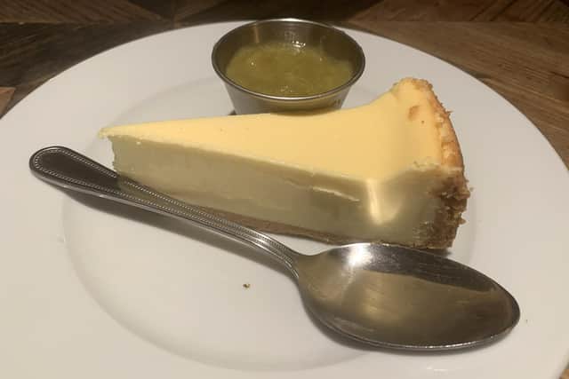 Signature cheesecake at Brewhouse & Kitchen, Southsea.