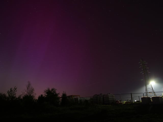 The Northern Lights seen over Portsmouth.