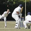 Pete Hayward, seen here bowling, hit late-order runs and took an early wicket in Havant's opening Hampshire Cricket League victory. Picture Ian Hargreaves