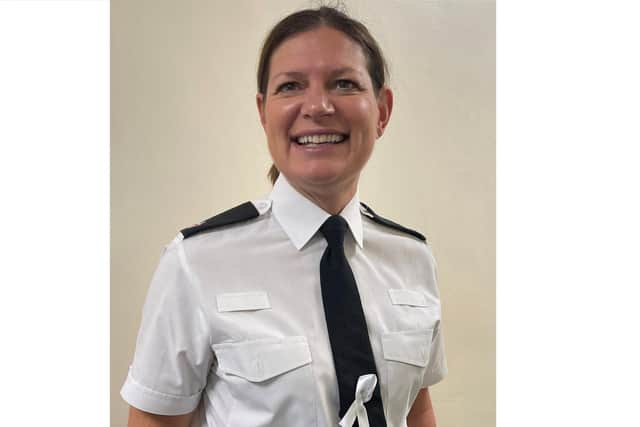 Portsmouth District Commander Superintendent Clare Jenkins has signed the White Ribbon Day Promise