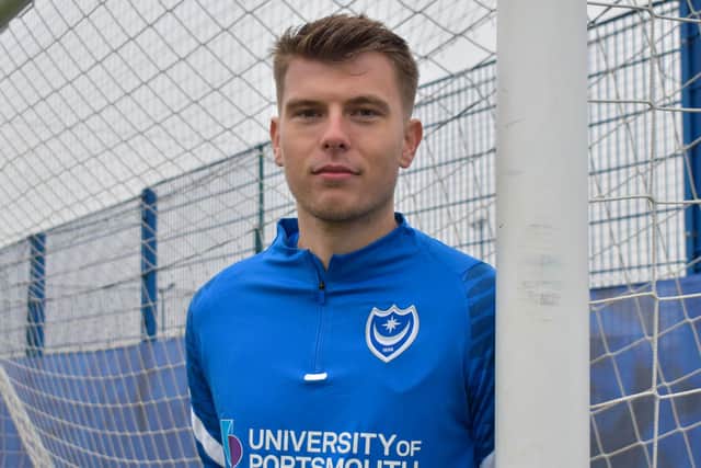 Ollie Webber became Pompey's third January signing. Picture: Portsmouth FC
