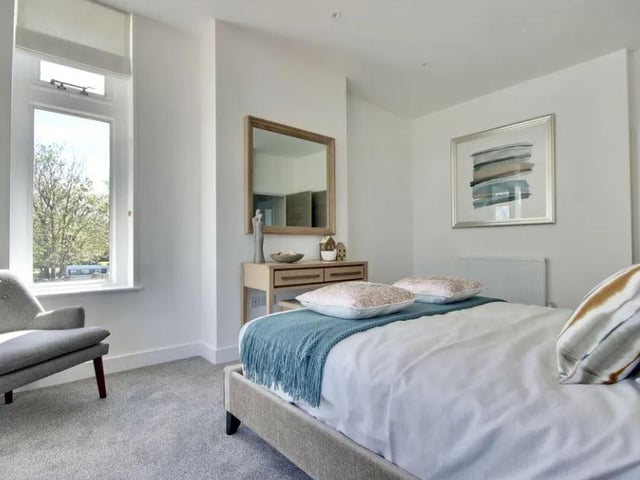 Look inside one of the bedrooms.