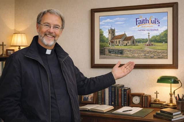 St Faithful's, Havnot, is a fictional parish with a fictional vicar - but not a million miles away from St Faith's Church, Havant