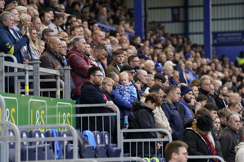 Pompey fans pay their respects on Remembrance Day against Charlton Athletic.