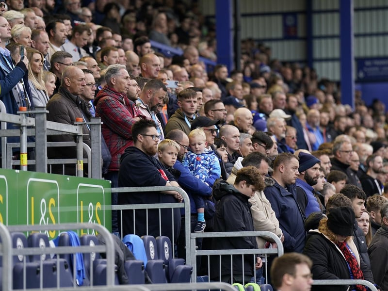 Pompey fans pay their respects on Remembrance Day against Charlton Athletic.