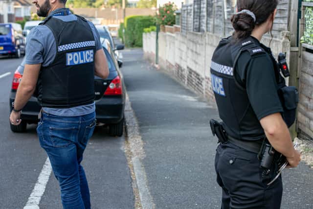 Police in Halstead Road, Cosham Picture: Habibur Rahman