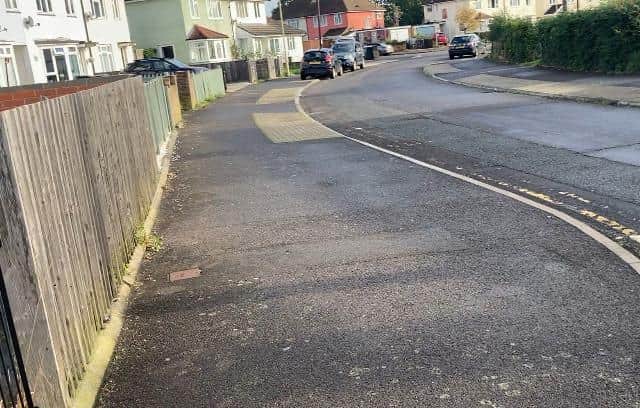 Gosport murder scene showing Keyes Road