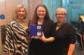 From left - NHS Strategic T Level Lead Emma Gotz, 350+ Outreach Lead Kat Millmore-Davies and Porgramme Director Hilary Todd