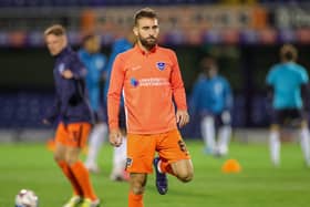Ben Close today returns to the starting XI for a Pompey league game for the first time since March. Picture: Nigel Keene/ProSportsImages