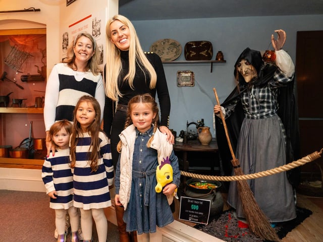 Pictured: Aramina Abdul Hay, Anoushka Abdul Hay, Jacqueline Abdul Hay, Beatrice Neale & Louis Neale at the Dress to Distress at Portsmouth Museum.
Photos by Matthew Clark