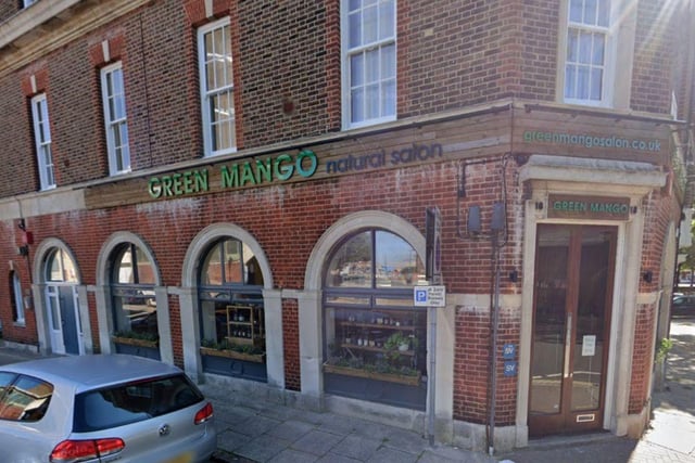 Green Mango Natural Salon, at 18 Ordnance Row, Portsmouth, has a 4.8 Google rating based on 178 reviews. One person said: "I had an absolutely fantastic experience at this hair salon! From the moment I walked in, I was greeted with warm smiles and a welcoming atmosphere. The service I received was truly amazing, and I couldn't be happier with the results."