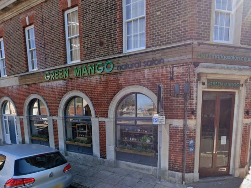 Green Mango Natural Salon, at 18 Ordnance Row, Portsmouth, has a 4.8 Google rating based on 188 reviews. One person said: "I had an absolutely fantastic experience at this hair salon! From the moment I walked in, I was greeted with warm smiles and a welcoming atmosphere. The service I received was truly amazing, and I couldn't be happier with the results."