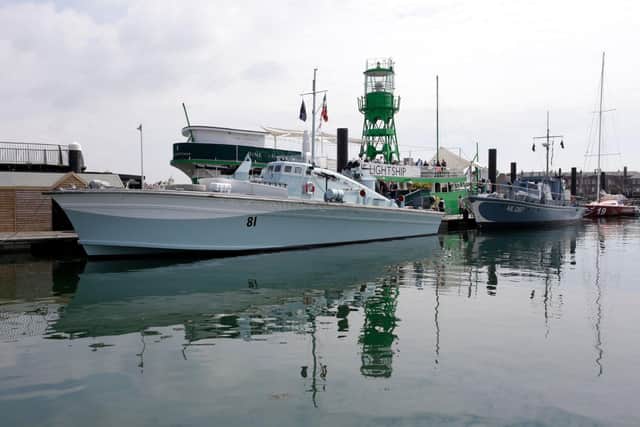 Visiting Vessels at Haslar Marina during Gosport Marine Festival