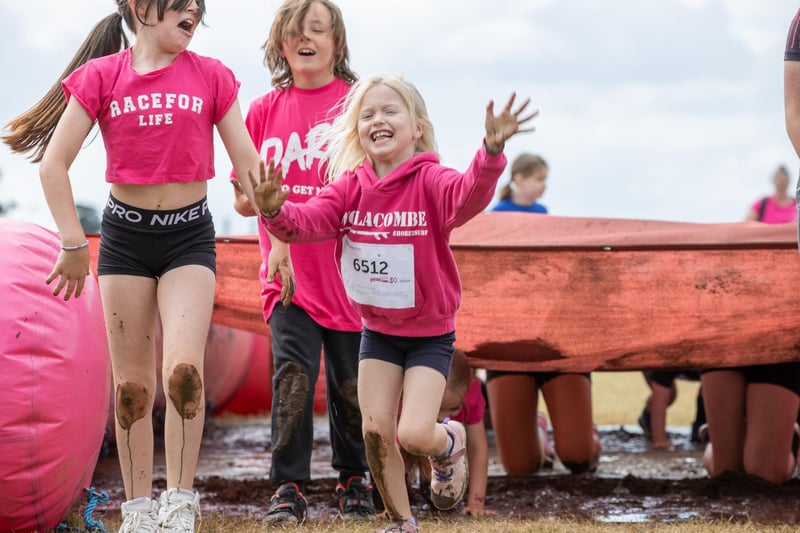 Race for Life Pretty Muddy took place on Saturday morning on Southsea Common as children and adults took on the obstacle course race.
Photos by Alex Shute
