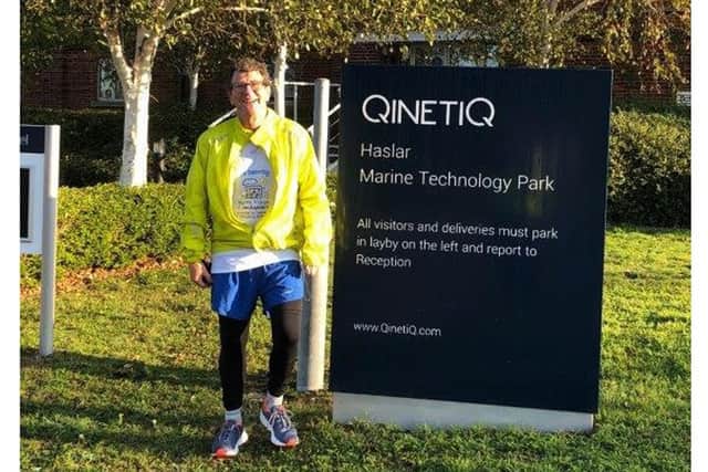 Norman Terrill took on a skyathlon for Naomi House hospice where he ran 15k, cycled 30k and then did a skydive.