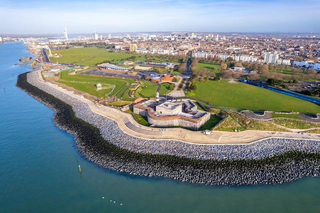 Southsea sea defences receiving their finishing touches adjacent to Southsea Castle.

Pictured - Southsea Sea Defences

Photos by Alex Shute