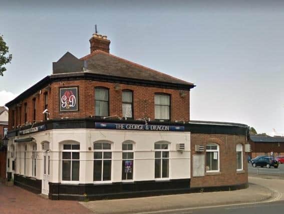 Police received a report that a woman was touched inappropriately over her clothes by a man at the The George and Dragon pub in South Street, Gosport.