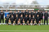 Playing members and coaching staff of Havant & Waterlooville's Pro:Direct Academy. Picture: Kieron Louloudis