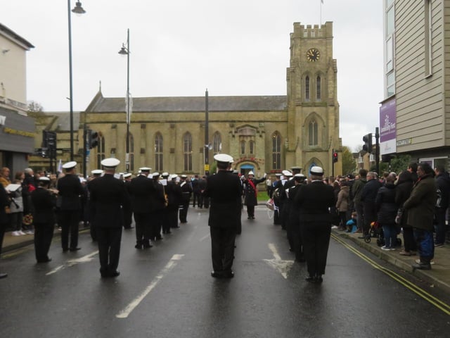 Fareham Remembrance Sunday commemorations on November 12 2023.