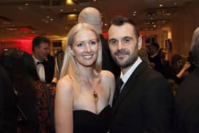 Ashley Pugh and Lisa Downs on the red carpet at The Baftas.