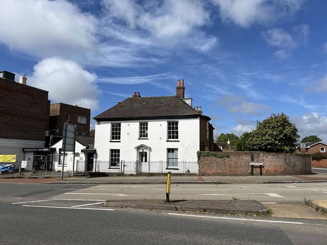 A former doctors’ surgery in Emsworth with planning permission for redevelopment is to be auctioned with a guide price of £895,000-plus.Picture credit: Clive Emson Land & Property Auctioneers