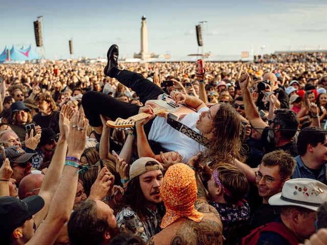 Victorious Festival got off to a brilliant start with a range of wonderful performances from the likes of Fatboy Slim, Louis Tomlinson, Jess Glynne, Snow Patrol and Maximo Park.Pictured: Idles Picture: Victorious Festival/Strong Island