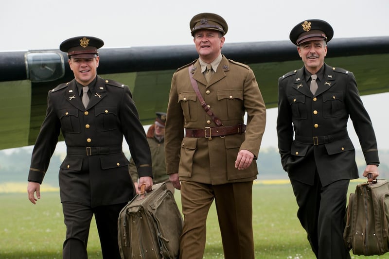 Directed by George Clooney the 2014 film The Monuments Men shot scenes at Bramley Camp in Hampshire - according to Visit Hampshire