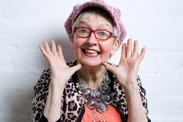 Su Pollard as she more commonly appears. Picture by Karla Gowett