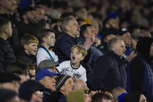 A crowd of 20,129 was packed into Fratton Park for Tuesday night's draw with Derby