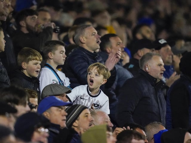 A crowd of 20,129 was packed into Fratton Park for Tuesday night's draw with Derby