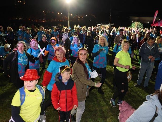 The Southsea Glow Walk on March 18, 2022
