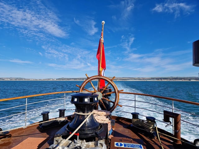 The paddle steamer Waverley sets sail from Shoreham, bound for the Isle of Wight, on September 13, 2024