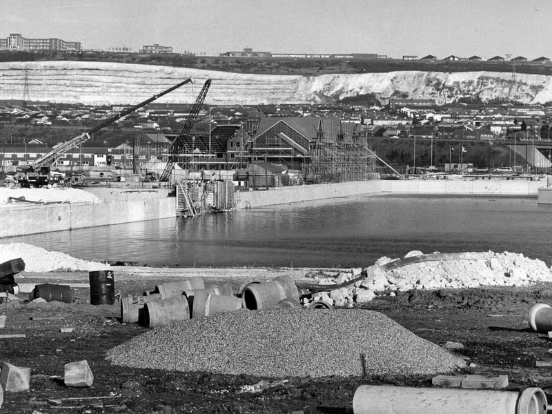 Port Solent Marina in January 1988. The News PP5109
