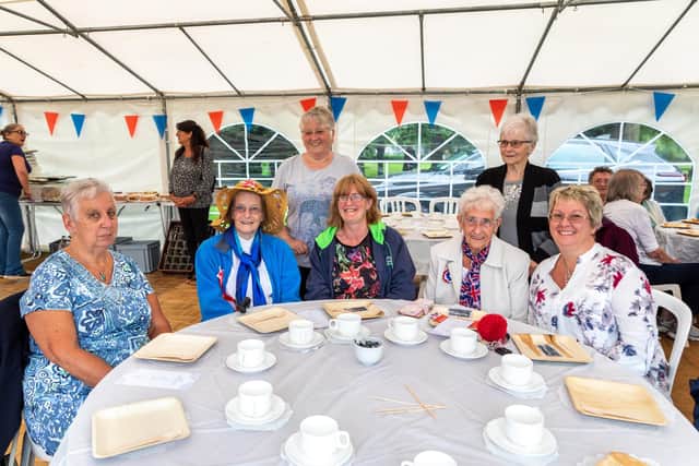 Seated, Jenny Greenleaf, 70, Joy Baldwin, 82, Trudi Baldwin, 52, Irene Kingham, 90, and Gracey Palmer, 50, with standing, Mary Stubbs, 78, and Trish Kirk, 80 Picture: Mike Cooter (210821)