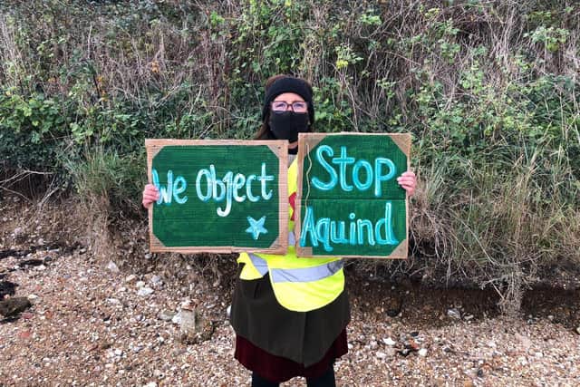 Linda Spence, one of the organisers of the protest.
